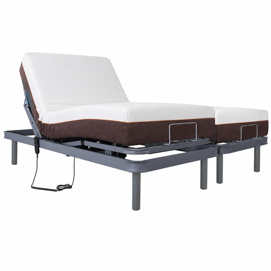 Cama Articulada Reforzada 150x190 cm con Colchón Viscoelástico y Mando