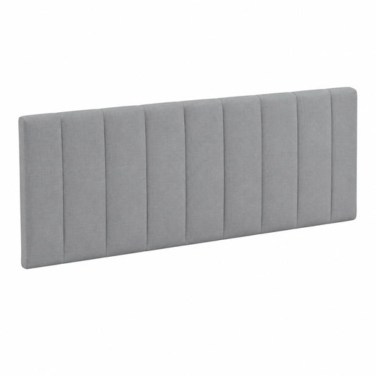 Cabecero Acolchado de Tela en Gris Claro 180 cm