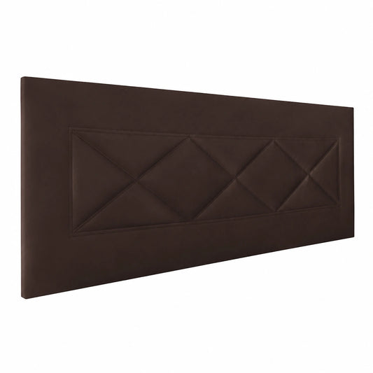 Cabecero de Cama Tapizado Ares en Polipiel Chocolate 155x55x3cm