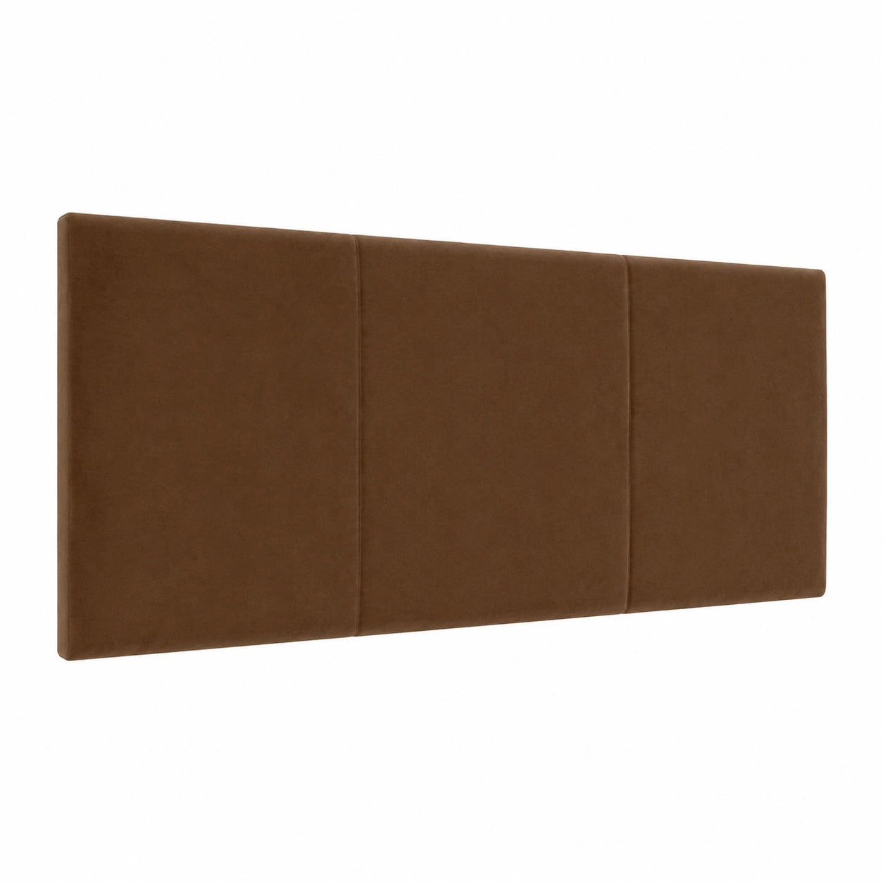 Cabecero de Terciopelo Marrón de Lujo para Cama, Diseño Moderno y Sofisticado, 145x50cm