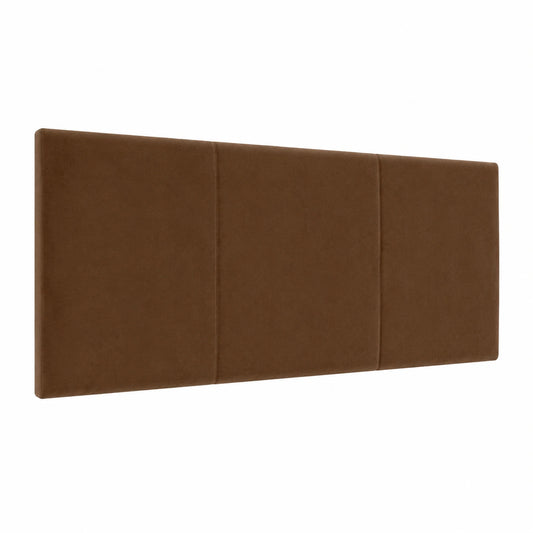 Cabecero de Terciopelo Marrón de Lujo para Cama, Diseño Moderno y Sofisticado, 145x50cm