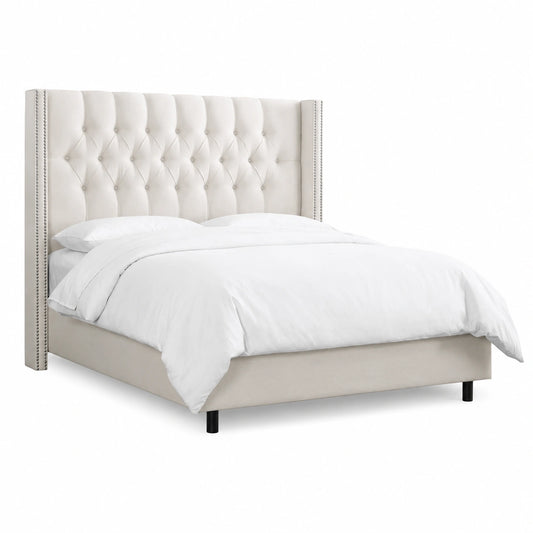 Cabecero Tapizado Blanco para Cama de 160 cm - Modelo Florida