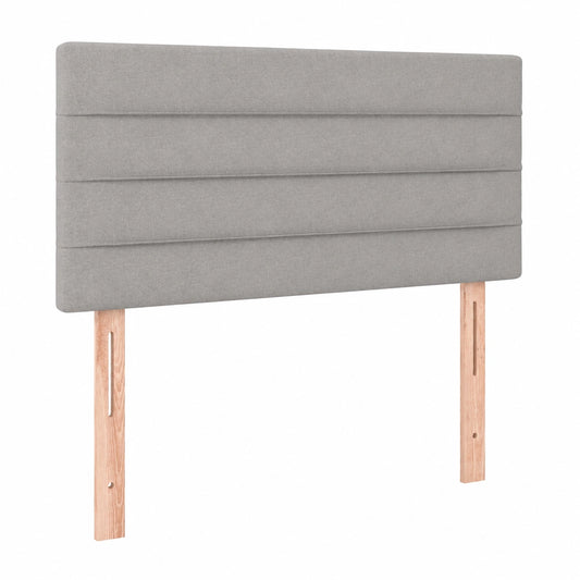 Cabecero Tapizado Antimanchas para Cama, Protector Elástico de Tela Gris Claro 90x78 cm