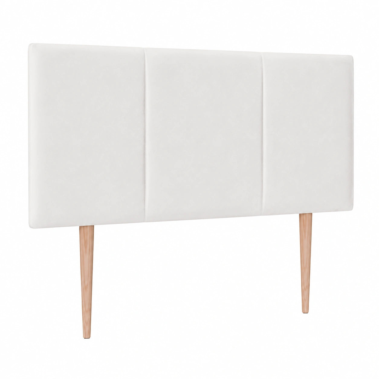 Cabecero de Terciopelo Premium con Patas de Madera, Diseño Modular Acolchado para Cama de Lujo