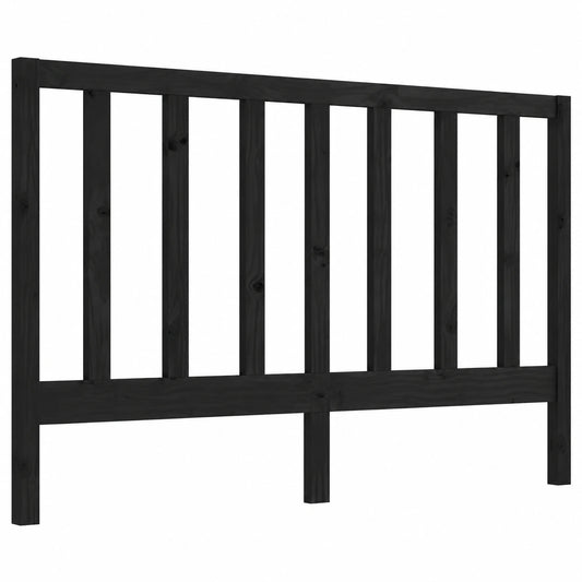 Cabecero de Madera Maciza de Pino Negro para Dormitorio 146x100 cm