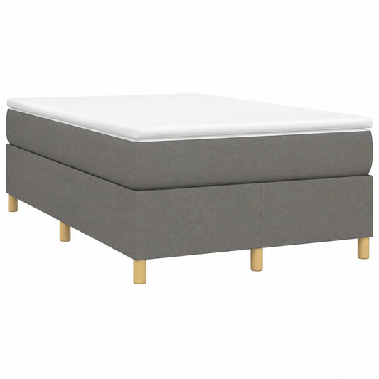 Cama Homgoday 120x200 cm, Tela Gris Oscuro, Estructura Moderna con Somier y Láminas