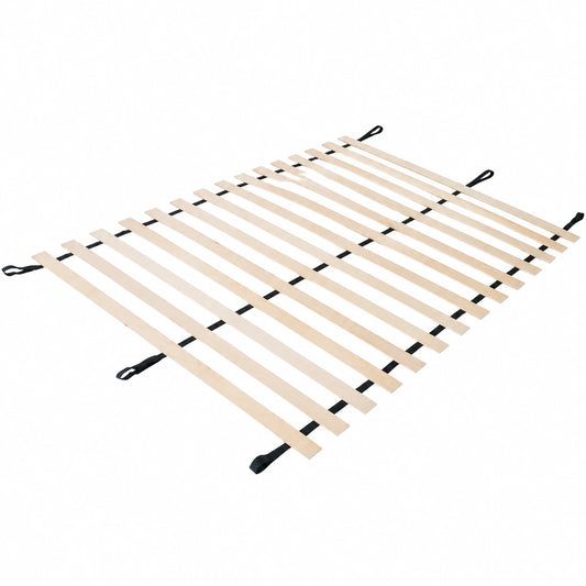 Somier de Láminas de Abedul 140x190 cm para Camas, Listones Robustos