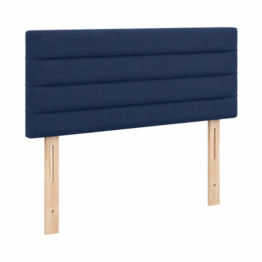 Cabecero Tapizado Antimanchas Azul para Cama Individual 90x5x78/88 cm