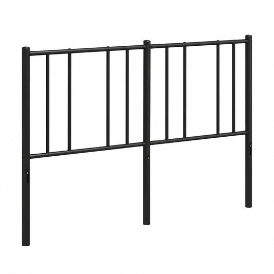 Cabecero de Metal Negro para Cama de 135 cm, Estilo Moderno